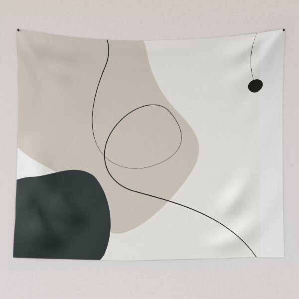 Item preview, Abstract art black and beige designed and sold by OooPstudio.