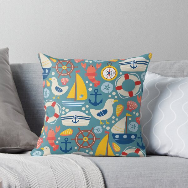Item preview, Cute Nautical Sea Life pattern designed and sold by JozaneHouse.