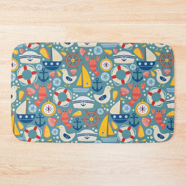 Item preview, Cute Nautical Sea Life pattern designed and sold by JozaneHouse.