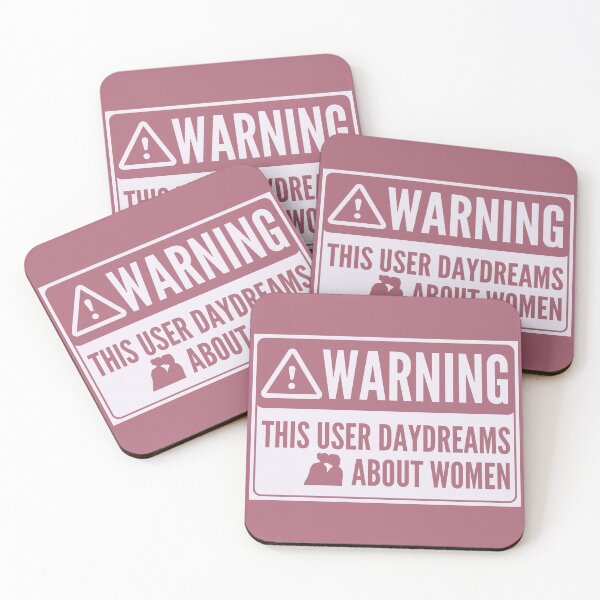 Item preview, Warning: This User Daydreams About Women designed and sold by The Queer Designer.