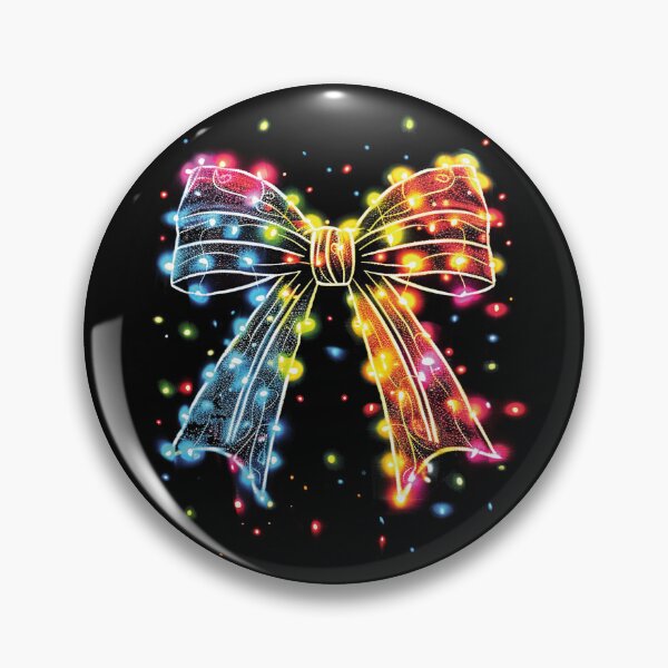 Item preview,  Festive Christmas Lights Coquette Bow designed and sold by kjanedesigns.