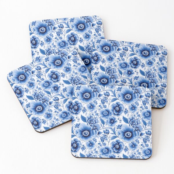 Item preview, Blue Chinese flowers designed and sold by 1enchik.