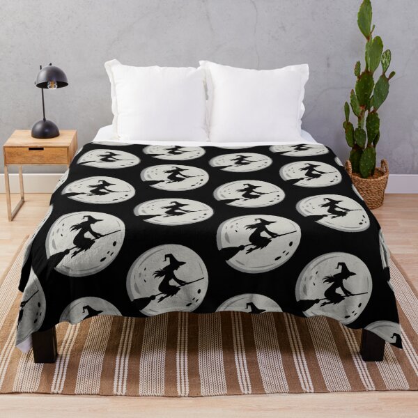 Item preview, CLASSIC MOONLIGHT WITCH SILHOUETTE,  HALLOWEEN GRAPHIC DESIGN  designed and sold by YourTrendyTees.