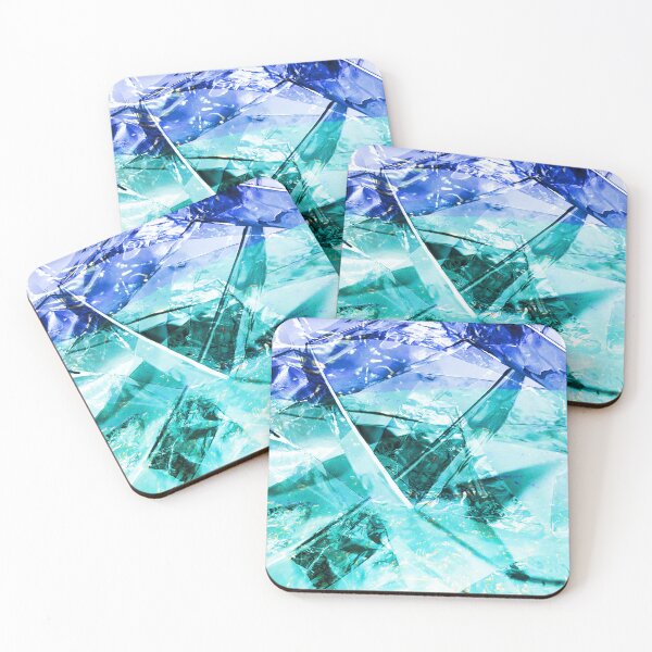 Item preview, Blue Abstract Aluminium Foil Photograph Layers designed and sold by lynnbowersart.