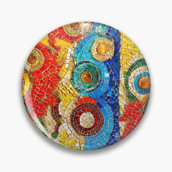 Item preview,  Abstract vintage gold mosaic  designed and sold by Shevi.