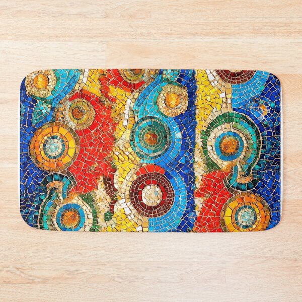Item preview,  Abstract vintage gold mosaic  designed and sold by Shevi.