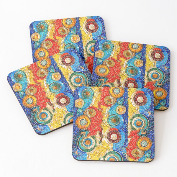 Item preview,  Abstract vintage gold mosaic  designed and sold by Shevi.