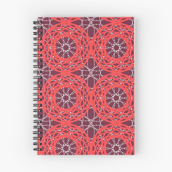Item preview, Mandala Kaleidoscope,  Abstract Pattern, Sunburst Groovy Cirlces, red and coral designed and sold by Stephanie Rowan.