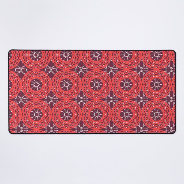 Item preview, Mandala Kaleidoscope,  Abstract Pattern, Sunburst Groovy Cirlces, red and coral designed and sold by Stephanie Rowan.