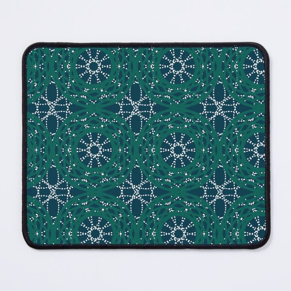 Item preview, Mandala Kaleidoscope,  Abstract Pattern, Sunburst Groovy Circles, Blue Teal Green designed and sold by Stephanie Rowan.