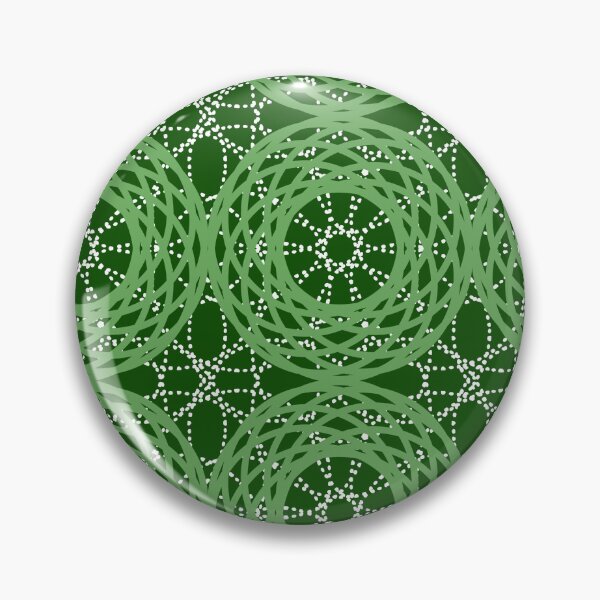 Item preview, Mandala Kaleidoscope,  Abstract Pattern, Sunburst Groovy Circles, Green Background designed and sold by Stephanie Rowan.