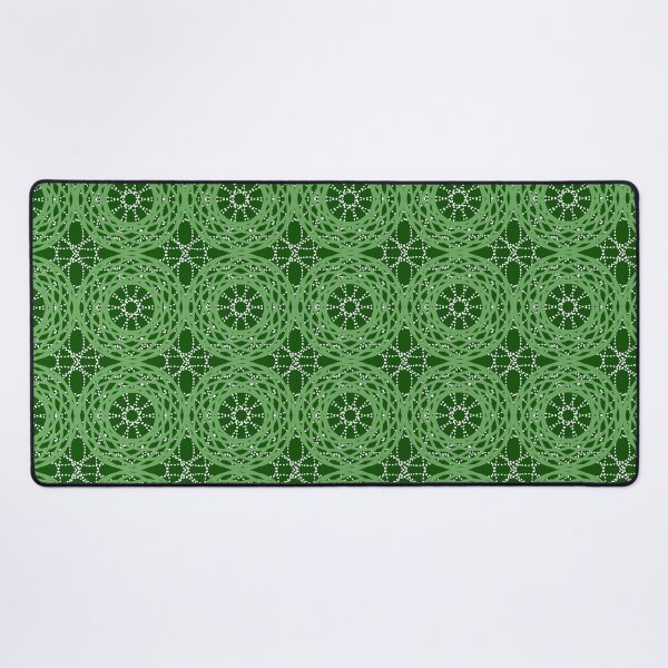 Item preview, Mandala Kaleidoscope,  Abstract Pattern, Sunburst Groovy Circles, Green Background designed and sold by Stephanie Rowan.