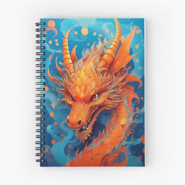 Artikelvorschau, Orangefarbener Drache. entworfen und verkauft von BAR DEC.