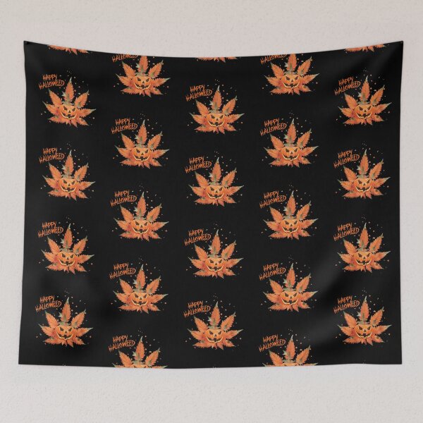 Item preview, Happy HallOWeed - Halloween Pumpkin Jack-O-Lantern Pot Leaf - Funny designed and sold by JLEmporium.