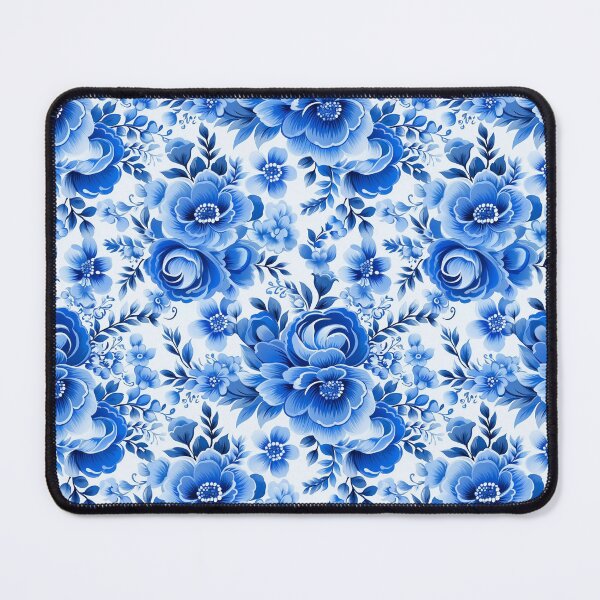 Item preview, Blue painted flowers designed and sold by 1enchik.