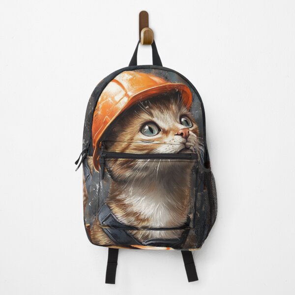 Item preview, Cat With Hard Hat designed and sold by GrinGalore.