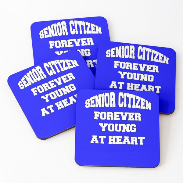 Item preview, Funny Senior Citizen Senior Citizen Forever Young At Heart designed and sold by fantasticdesign.