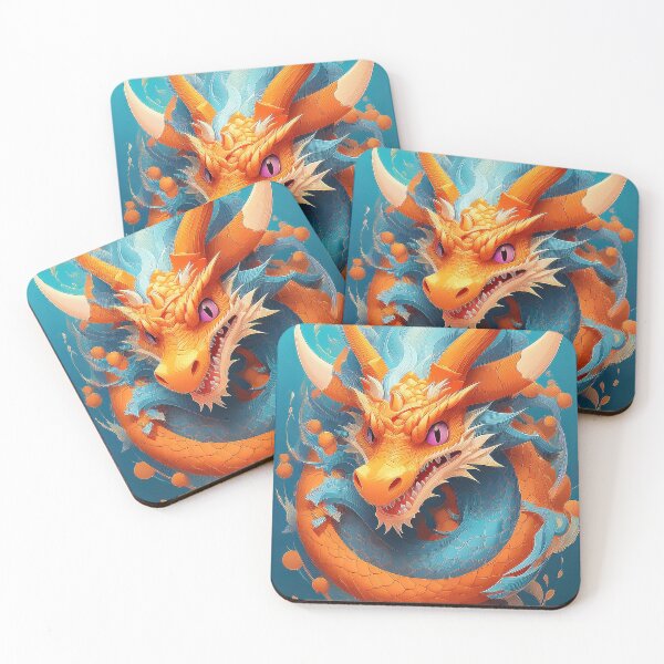 Item preview, Orange Chinese dragon. designed and sold by BAR DEC.