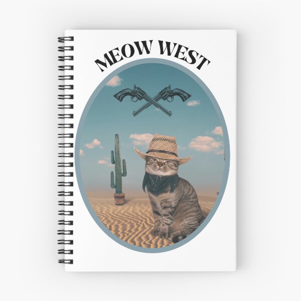 Item preview, MEOW WEST - CowboyCat, WesternKitty, CatInHat. designed and sold by DesignByMalwina.