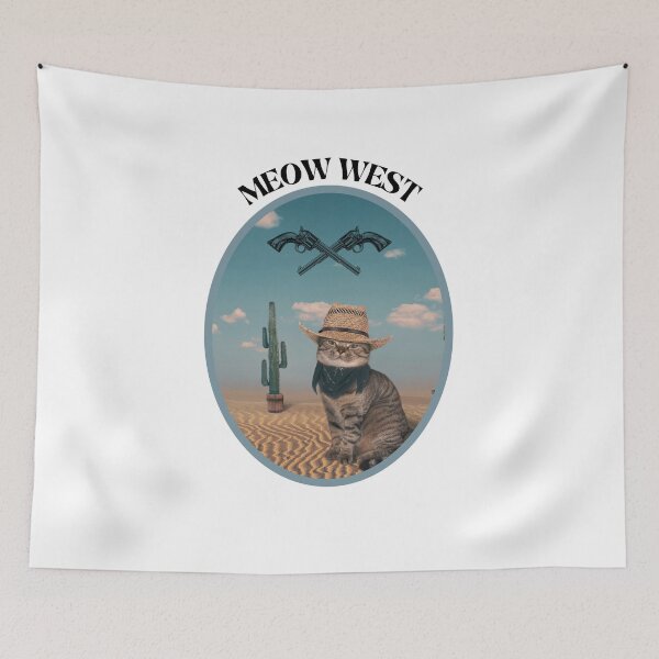 Item preview, MEOW WEST - CowboyCat, WesternKitty, CatInHat. designed and sold by DesignByMalwina.