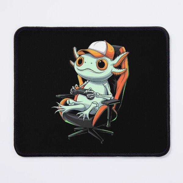 Item preview, Axolotl Gamer in Action - Fun and Playful Creature Illustration designed and sold by love3617.