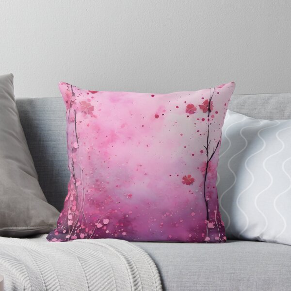 Item preview, PINK DUSK MAUVE BERRY FLOWERS ~ Inspired by Handmade Paper Mache Abstract Watercolor Art designed and sold by Spinning Plates 360.