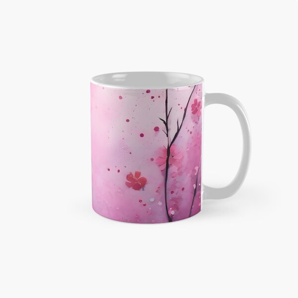 Item preview, PINK DUSK MAUVE BERRY FLOWERS ~ Inspired by Handmade Paper Mache Abstract Watercolor Art designed and sold by Spinning Plates 360.