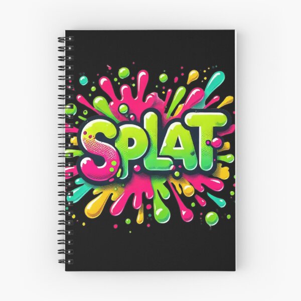 Item preview, Vibrant "SPLAT" Pop Art Typography, comic, 3D designed and sold by Pyroluxe.