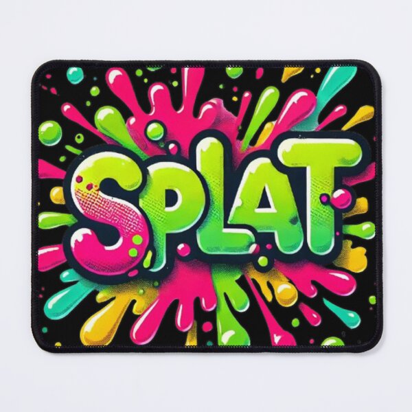 Item preview, Vibrant "SPLAT" Pop Art Typography, comic, 3D designed and sold by Pyroluxe.