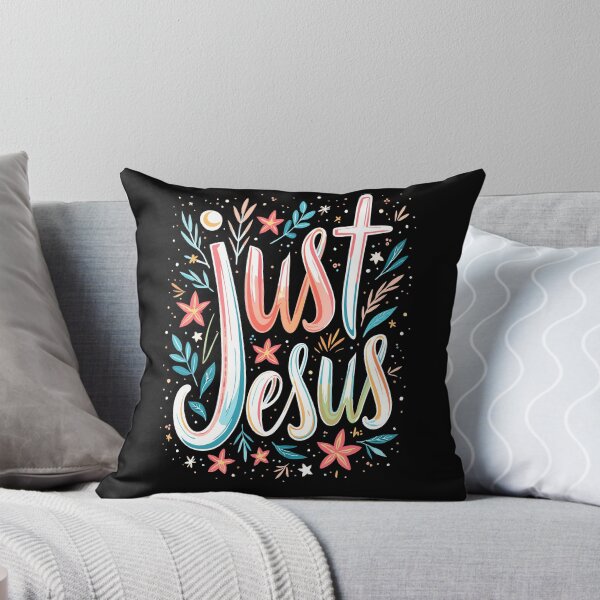 Item preview, Just Jesus Christian Quote designed and sold by Art-Jiyuu.