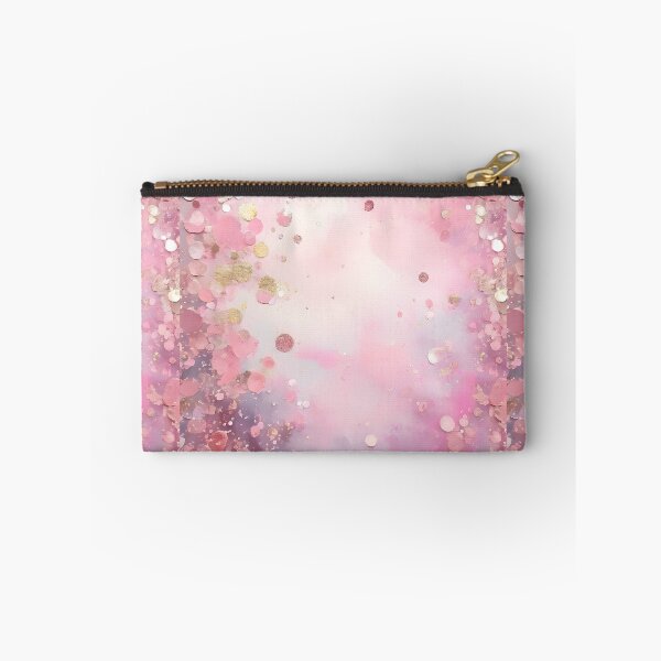 Item preview, PINK GLAM All Glitter & Glitz as Girlie as You Can Get ~ Inspired by Handmade Paper Mache Absract Watercolor Art Poster Print designed and sold by Spinning Plates 360.