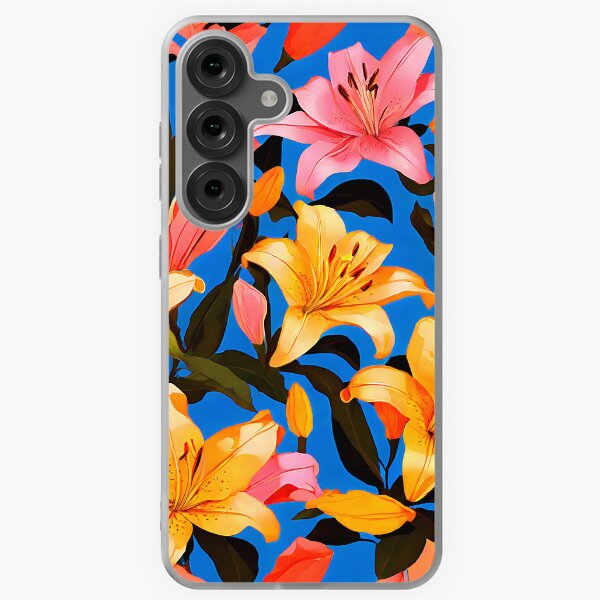 Item preview, A seamless pattern with large lily designed and sold by Tchoice.