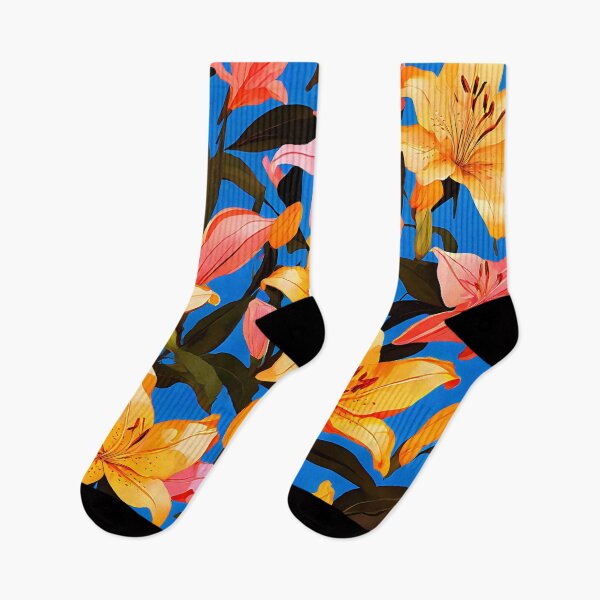 Item preview, A seamless pattern with large lily designed and sold by Tchoice.