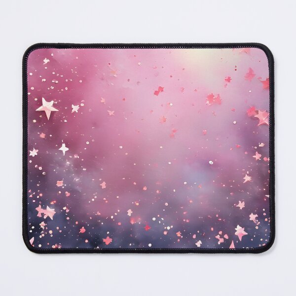 Item preview, PINK STARS BY THE DAWN'S EARLY LIGHT ~ Inspired by Handmade Paper Mache Abstract Watercolor Art Poster Print designed and sold by Spinning Plates 360.