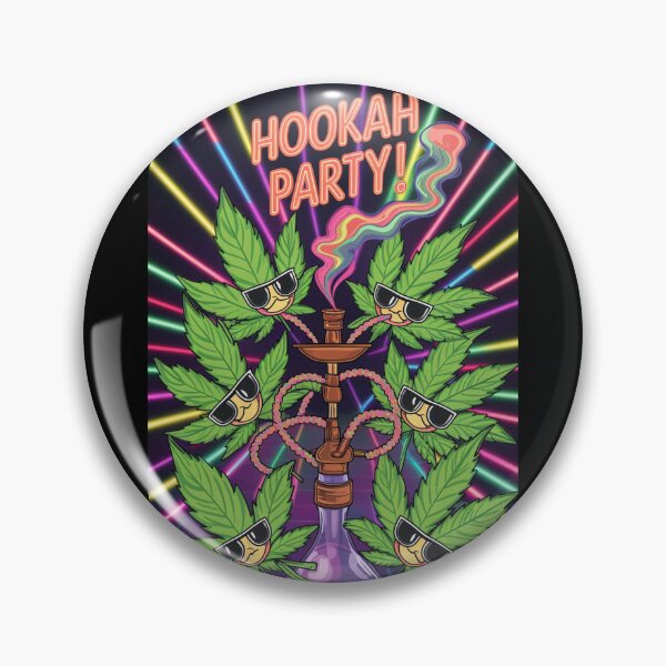 Item preview, Hookah Party - Unique Colorful Marijuana Pot Leaves Partying designed and sold by JLEmporium.