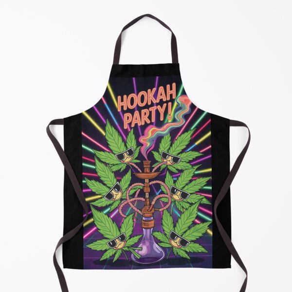 Item preview, Hookah Party - Unique Colorful Marijuana Pot Leaves Partying designed and sold by JLEmporium.