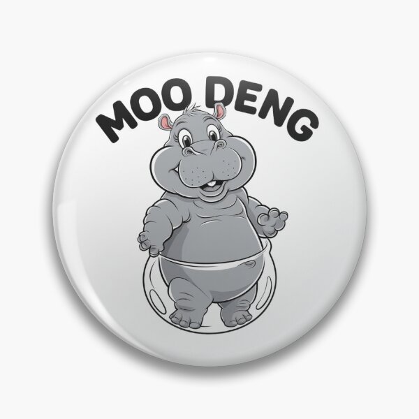 Item preview, Moo Deng: The Hippo with a Smile designed and sold by EccentricEasel.