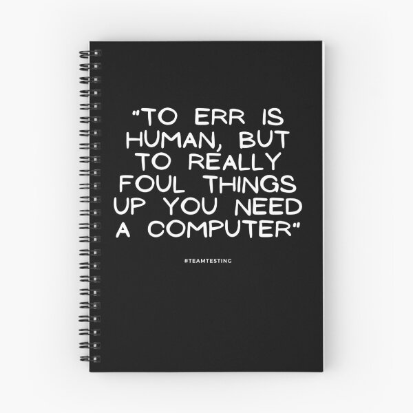 Item preview, "To err is human, but to really foul things up you need a computer." designed and sold by TheOldMuflon.