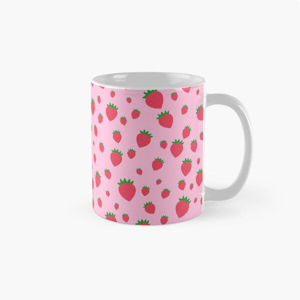 Item preview, Whimsical strawberry pattern designed and sold by EuGeniaArt.