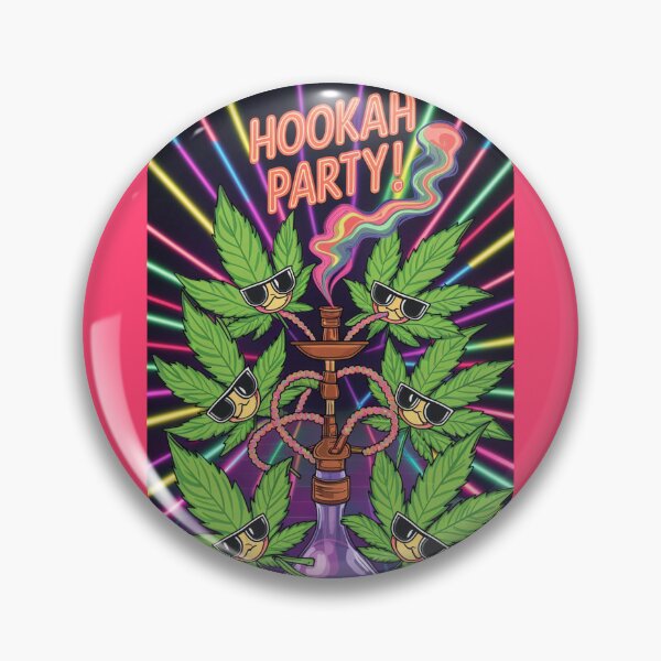 Item preview, Hookah Party - Unique Colorful Marijuana Pot Leaves Partying designed and sold by JLEmporium.