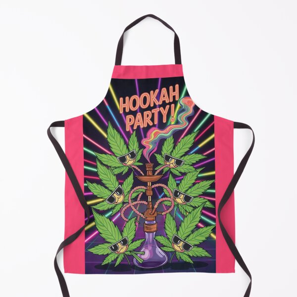 Item preview, Hookah Party - Unique Colorful Marijuana Pot Leaves Partying designed and sold by JLEmporium.