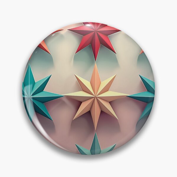 Item preview, Un diseño de estrellas navideñas en 3D que aparecen sobre un fondo colorido con sombras. designed and sold by HEMRO.