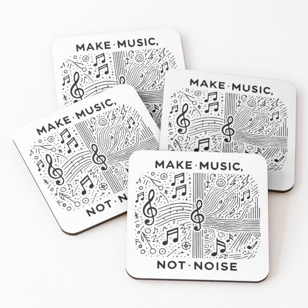 Item preview, Make Music Not Noise, Music is Healing designed and sold by Purposemaster.
