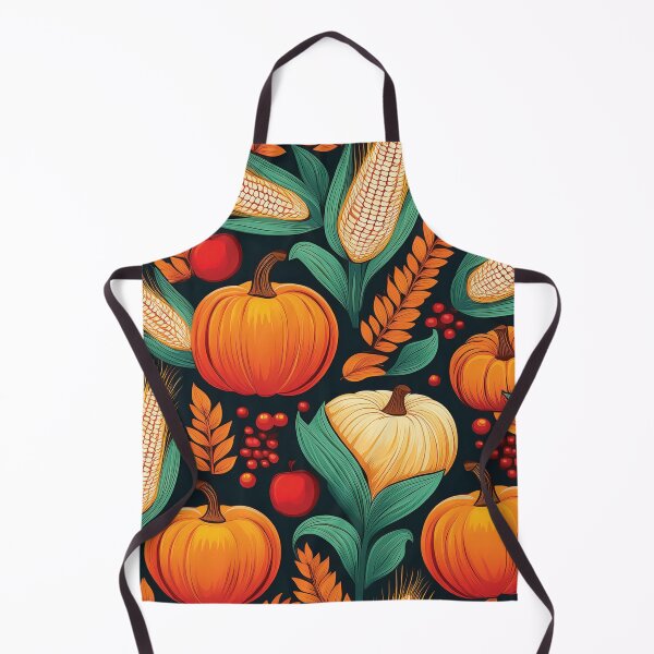 Item preview, A design of autumnal symbols, that includes pumpkins, cornstalks, wheat stalks, apples, and berries. designed and sold by HEMRO.