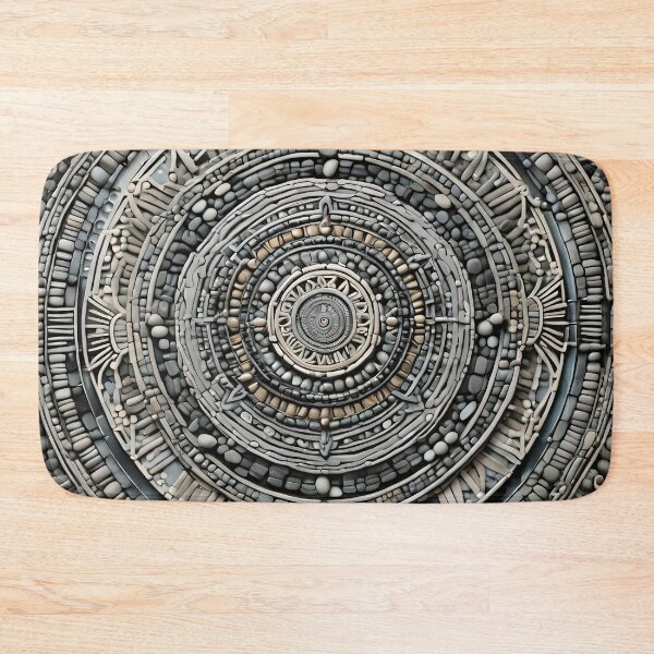 Item preview, Intricate Geometric Stone Mandala designed and sold by MandalasShops.