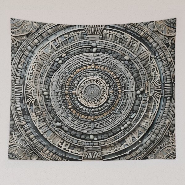 Item preview, Intricate Geometric Stone Mandala designed and sold by MandalasShops.
