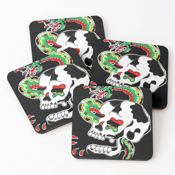 Item preview, Skull n snake  designed and sold by SkipperPerryInk.