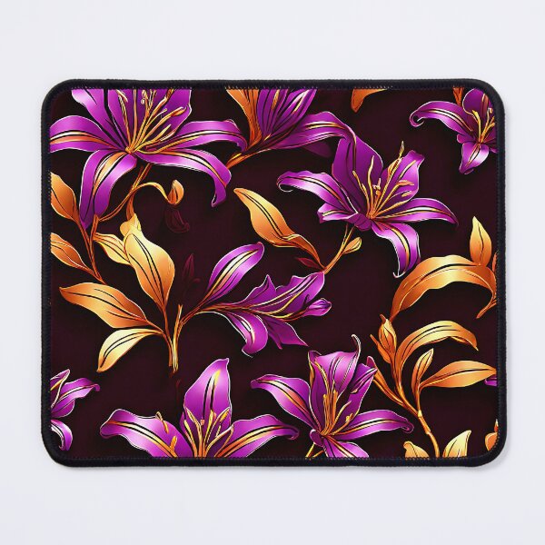 Item preview, A luxurious pattern of deep purple lilies designed and sold by Tchoice.