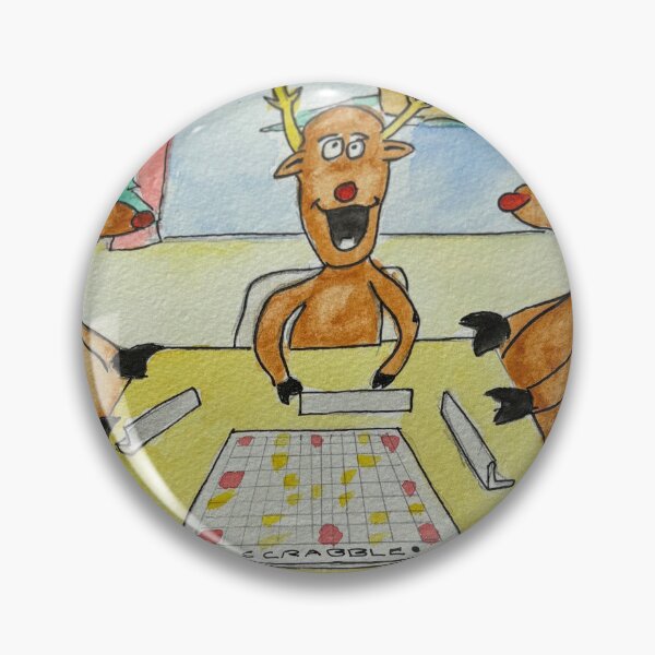 Item preview, Reindeers playing scrabble  designed and sold by Kaggie.
