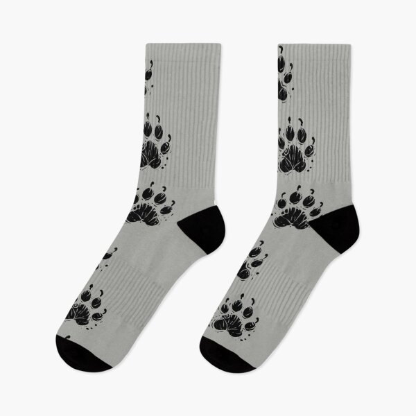 Item preview, Black and White Wolf Tracks designed and sold by Blink Art Studio.